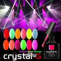 Marque New Crystal-g Neon Colours Vernis À Ongles Uv / Led Soak Off