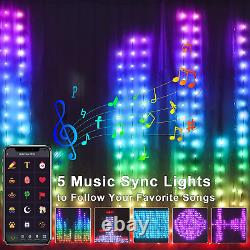 Motif de bricolage pour guirlandes lumineuses de fées à rideaux, thème de changement de couleur personnalisé Smart 400LED
