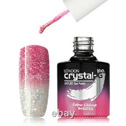 New Crystal-g, Couleurs Thermiques Changement Th-27 Uv / Led Gel Vernis À Ongles, Royaume-uni Marque