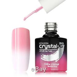 New Crystal-g, Couleurs Thermiques Changement Th-35 Uv / Led Gel Vernis À Ongles, Royaume-uni Marque
