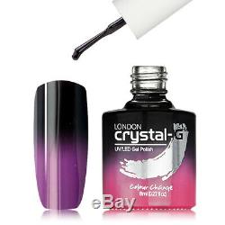New Crystal-g, Couleurs Thermiques Changement Th-37 Uv / Led Gel Vernis À Ongles, Royaume-uni Marque