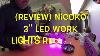 Nicoko 3 Lumières De Travail À Led Rvb Changeant De Couleur Gousses De Cubes À Leds Avec Halo 1x Paire