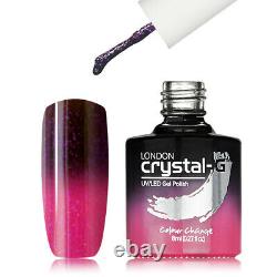 Nouveau Crystal-g, Thermal Colours Change Th-39 Uv / Led Gel Nail Polish, Uk Brand