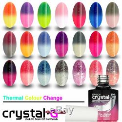 Nouveau Vernis À Ongles En Cristal Crystal-g Thermal Brand 8 Ml, Vernis À Ongles En Gel Uv / Led Soak Off