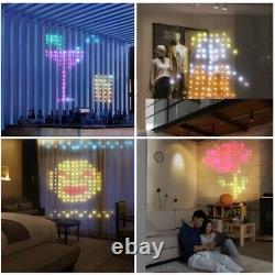 Nouvelles lumières de rideau à LED contrôlées par une application intelligente avec IC RGB