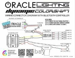 Oracle Dynamic Colorshift Headlight Kit Halo Pour Le Chargeur Dodge 2011-2014