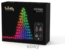 Pack de démarrage de lumières de Noël scintillantes 250L 5MM MATT + CLEAR FLAT RGB, ESPACEMENT DE LAMPE DE 8CM