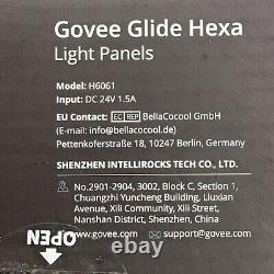 Panneaux Lumineux Glide Hexa De Govee, Lampes Murales Led Hexagon Rgbic, Wi-fi Smart 10pack