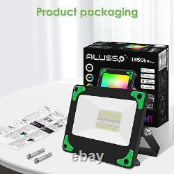 Projecteur LED extérieur 15W intelligent RGB Changement de couleur Dimmable Lumière d'ambiance