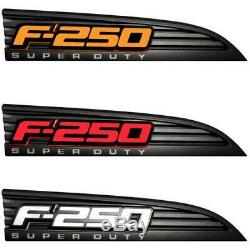 Recon Illuminated F-250 Emblèmes Fender Noir Pour 2011-2016 Ford F-250 Super Duty