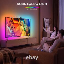Régleur de rétroéclairage LED Wifi pour téléviseur Govee avec caméra, Dreamview T1 Smart RGBIC TV Light