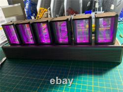 Rgb Change Tube Clock Led Color Digtal Electronic Luminous Alarm Clock Diy Gift