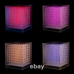 Rgb Led Cube 8x8x8 3d Full Color Soudered Board Animated Music Spectrum Diy Kit