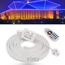 Rgb Neon Led Strip 220v 240v 2835 Commercial Tube Rope Lights + Contrôleur De Distance