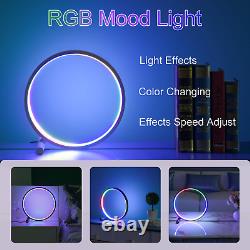 Rgb Table Bedside Lamp Night Stand Desk Light Mood Lighting Ring Light