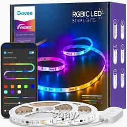 Rgbic Led Strip Lights, Changement De Couleur Led Strips, Contrôle De L'application Par 65.6ft