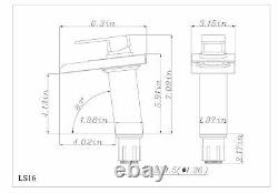 Robinet de lavabo à cascade à LED changeant de couleur Cascada HDD721 avec finition chromée