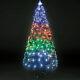 Sapin De Noël En Fibre Optique Vert De 7 Pieds Avec 4 Lumières Led Changeantes De Couleur Pour La Décoration De Noël