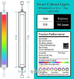 Smart Under Cabinet Lights, Changement De Couleur Et Blanc Au-dessus De Cabinet Lighting Plug In