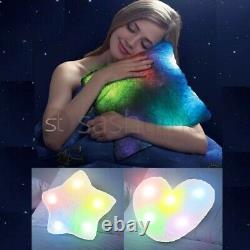 Soft 5 Color Changing Mood Pillow Led Glow Drk Light Up Cosy Relax Coussin De Fourrure