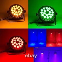 Soirée DJ à changement de couleur 18x12w UV Par éclairage de scène LED RGBW