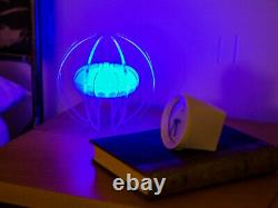 Sparemark Core Of Light Led Light Couleur Changeant Silver Sphere Sculpture Lampe