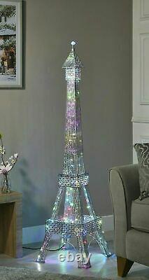 Stupéfiant 146cm Tour Eiffel Lampadaire 112 Led Changeant De Couleur