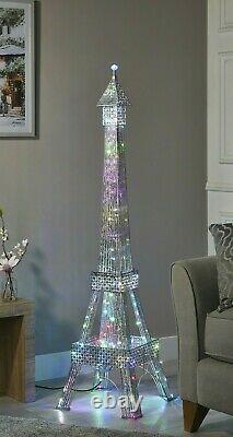 Superbe Lampe De Plancher De La Tour Eiffel De 146 CM 112 Led Changeantes De Couleur