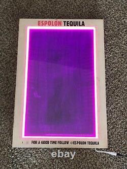 Tableau de menu Espolon Tequila à changement de couleur LED avec affichage lumineux à mouvement à distance Nouveau