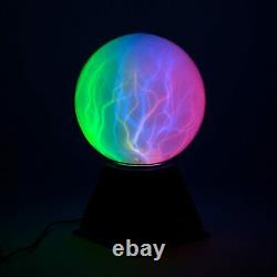 Touch & Sound Activé 6 Lightning Storm Plasma Ball Colour Light Globe Lamp