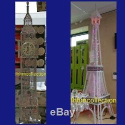 Tour Eiffel En Aluminium Big Ben Argent Etage Lampe De Table Debout Maison Maison 150cm
