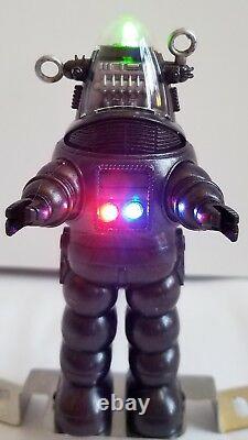 Twilight Zone Flipper Machine Robby Robot Withbase, Color Changing/blinking Led