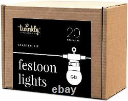 Twinkly Festoon Lights (33 Pi) Avec 20 Rgb Multicolore G45 Led Ampoule Génération 2