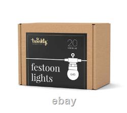 Twinkly Gen II Smart Festoon Lights 20 Multi Led App Contrôlée 10m Ip44