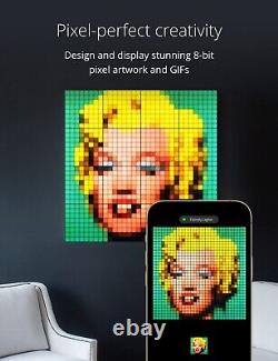 Twinkly Squares Starter Kit App-controled Led Panneaux Avec 64 Rgb Pixels, Noir