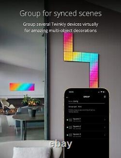 Twinkly Squares Starter Kit App-controled Led Panneaux Avec 64 Rgb Pixels, Noir