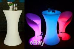 Uzo1 Lumineux / Lighted Changement De Couleur Led Cocktail / Tables Bistrol Withremote