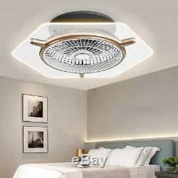 Ventilateur Au Plafond Avec La Lumière Couleur Télécommande Changer La Lampe Led Dimmable 48w Uk