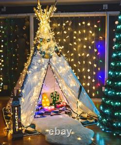 Zhouduidui Lumières De Noël À L'extérieur, 800led 330ft Couleur Changer Les Lumières De Chaîne, Wa
